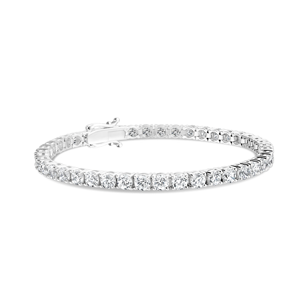 4mm Lab Grown Round Diamond Tennis Bracelet