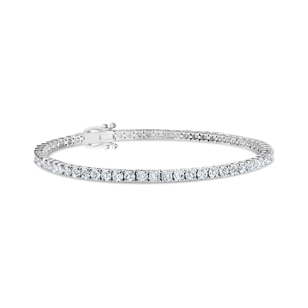 2.75mm Lab Grown Round Diamond Tennis Bracelet