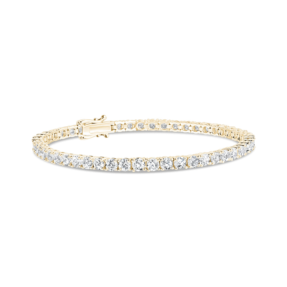 
                  
                    3.4mm Lab Grown Round Diamond Tennis Bracelet
                  
                