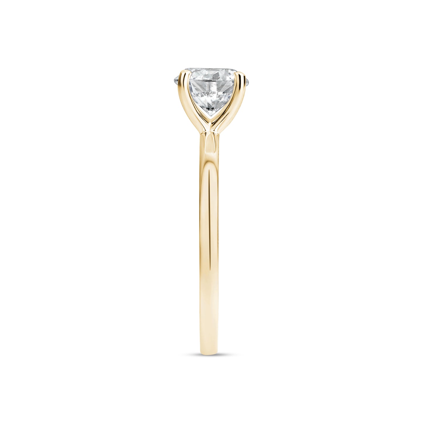 
                  
                    Bague de fiançailles solitaire en diamant rond de 1,00 ct cultivé en laboratoire
                  
                