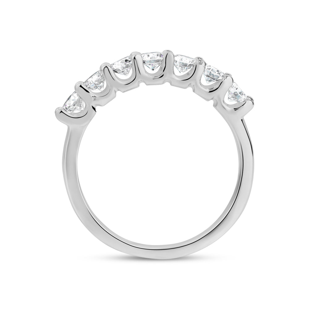 
                  
                    0.65ct Lab-Grown Prong Set Diamond Half Eternity Ring
                  
                