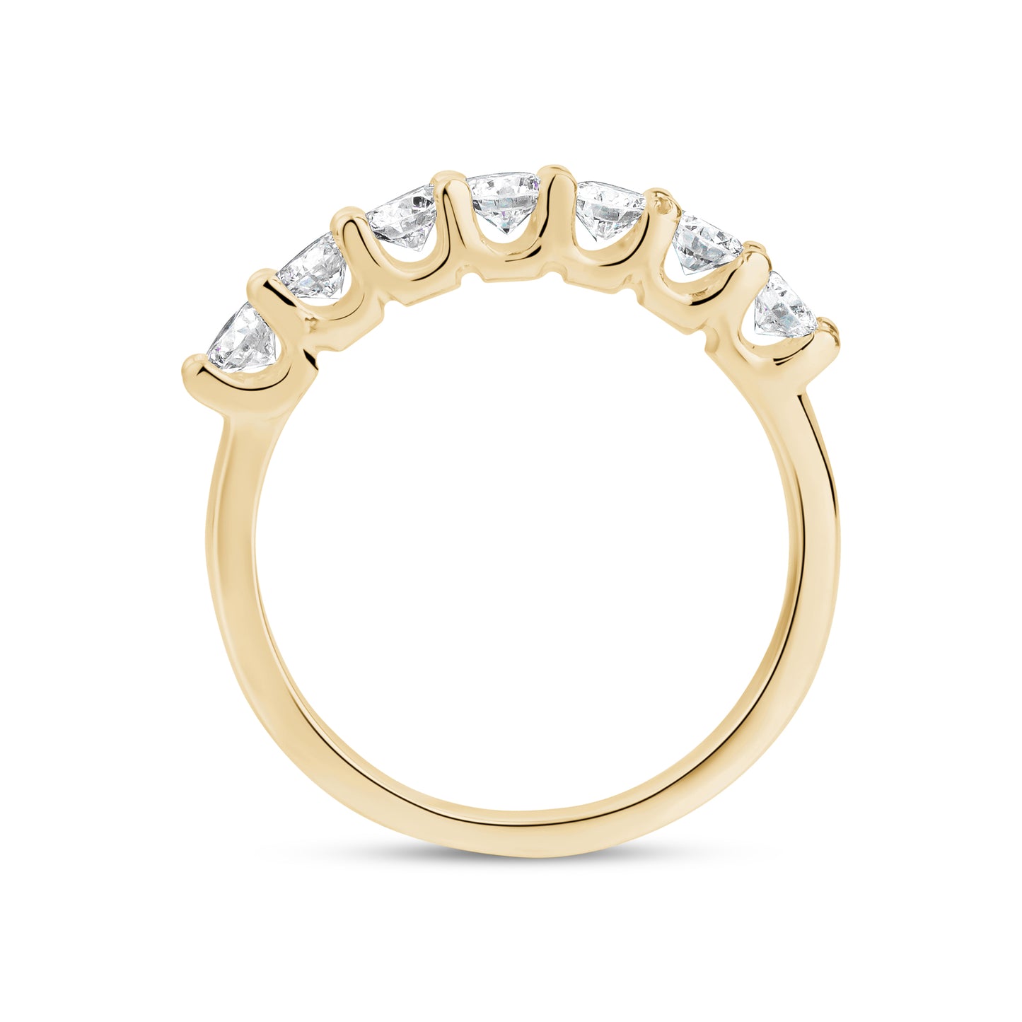 
                  
                    0.65ct Lab-Grown Prong Set Diamond Half Eternity Ring
                  
                