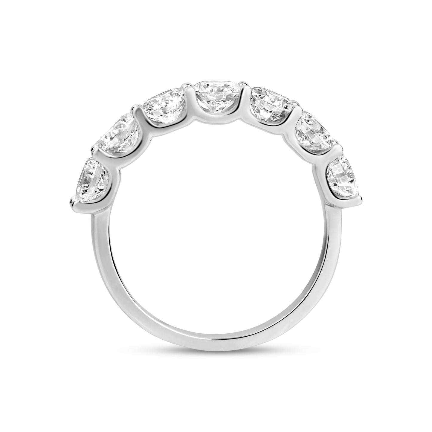 
                  
                    2.75ct Lab-Grown Prong Set Diamond Half Eternity Ring
                  
                