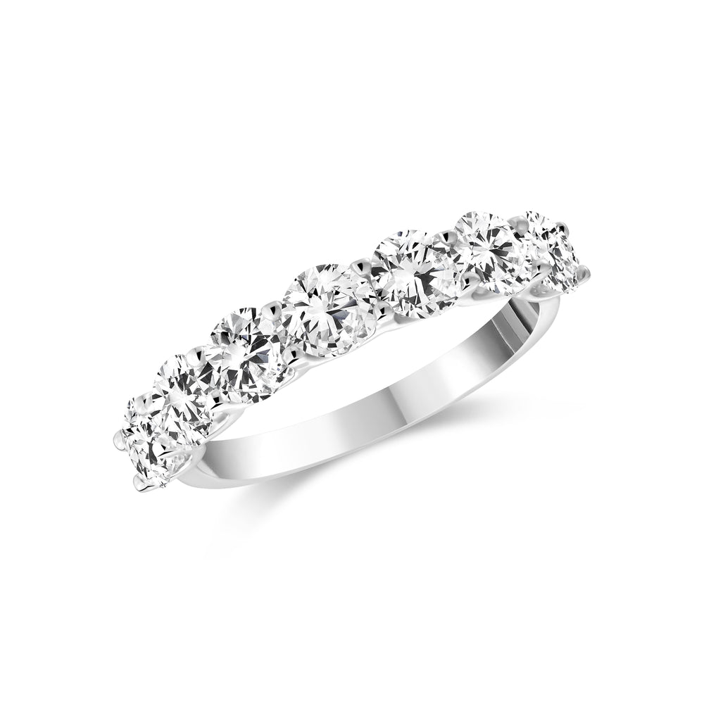 2.75ct Lab-Grown Prong Set Diamond Half Eternity Ring