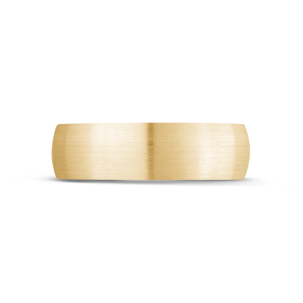 
                  
                    6mm 18K Gold Brushed Dome Wedding Band - G.W Bands
                  
                