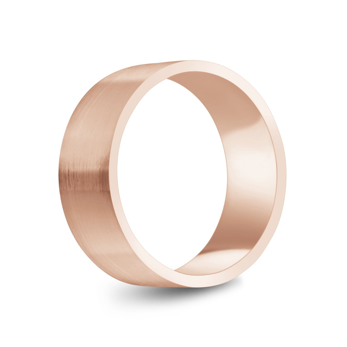 
                  
                    8mm 14K Gold Brushed Flat Wedding Band - G.W Bands
                  
                